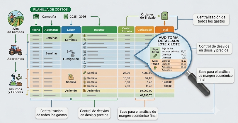 Planilla de Costos ERP GJV